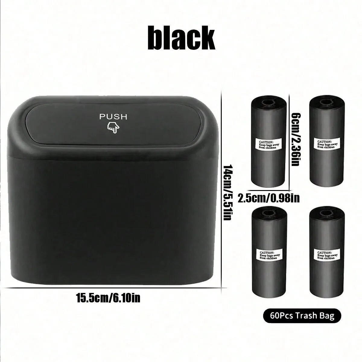 mini garbage bag, suitable for car and desktop trash can