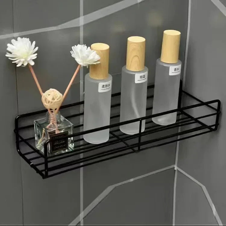 Wall Mounted Corner Bathroom Storage Shelf