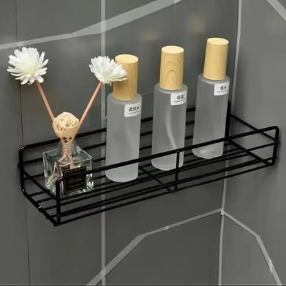 Wall Mounted Corner Bathroom Storage Shelf