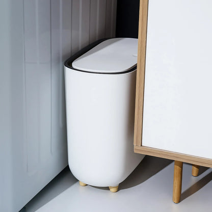 Narrow Trash Can  for Home, Office or Small Spaces
