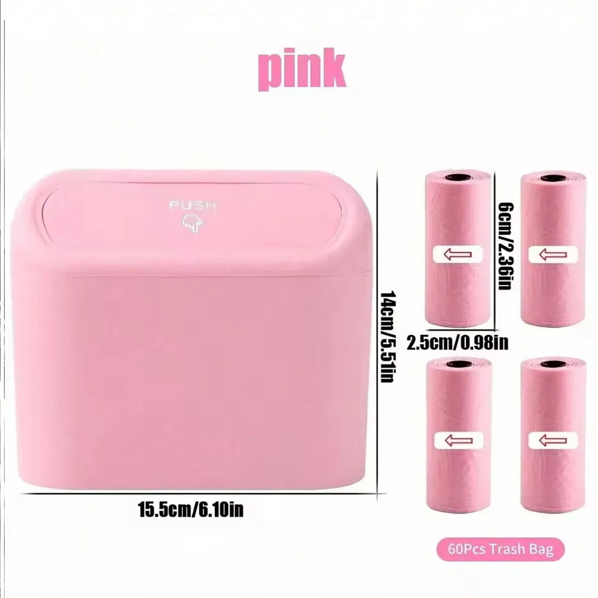 mini garbage bag, suitable for car and desktop trash can