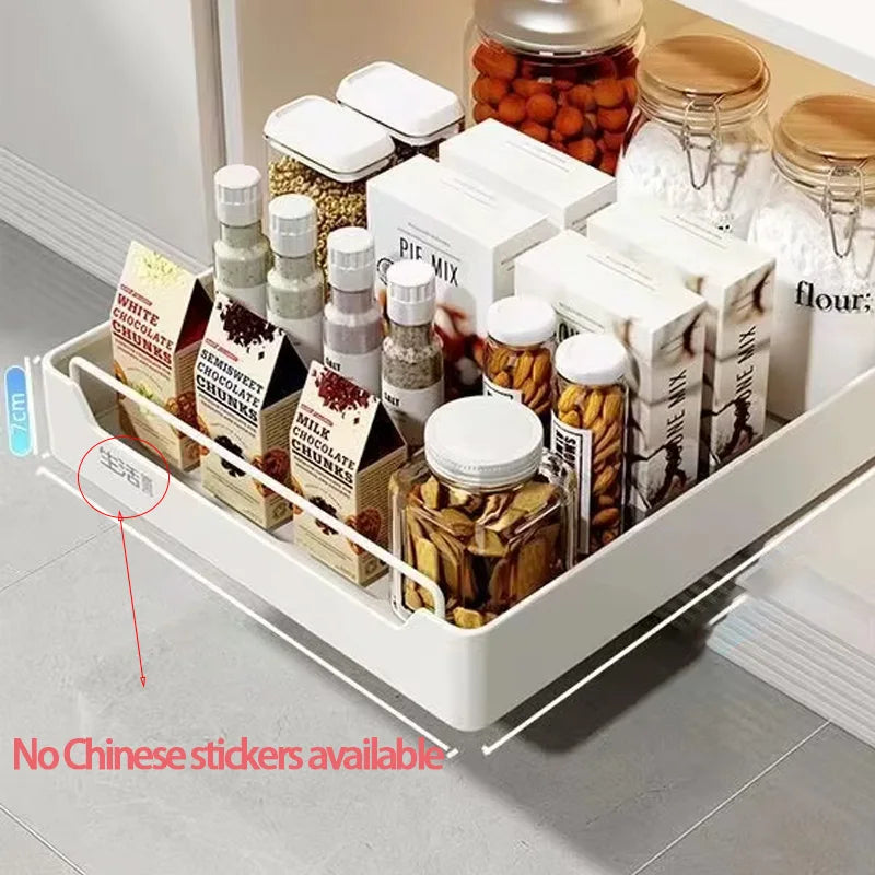 Pull-out Kitchen Drawer  Storage Tray