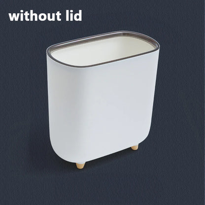 Narrow Trash Can  for Home, Office or Small Spaces