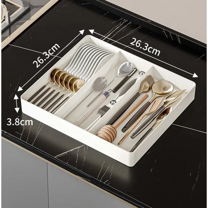 1pc Retractable Kitchen Drawer Storage Box