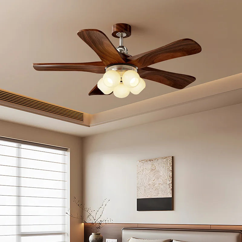 Mid-century style ceiling fan light for living room and dining room,