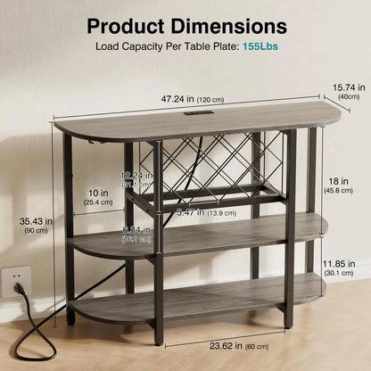 Metal Wine Racks with Bar Utensils and Glasses and Wine Bottle Holder