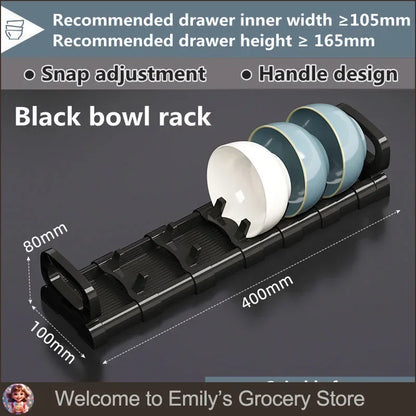 Kitchen Under Cabinet Adjustable Dish Rack
