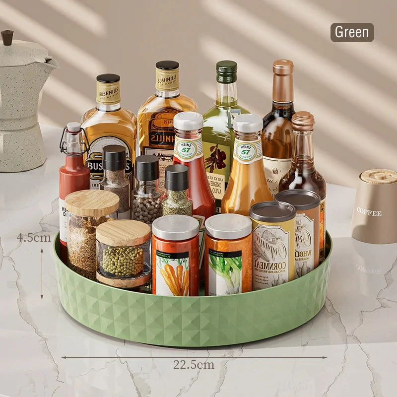 360 Degree Rotating Non Slip Cabinet Storage Rack