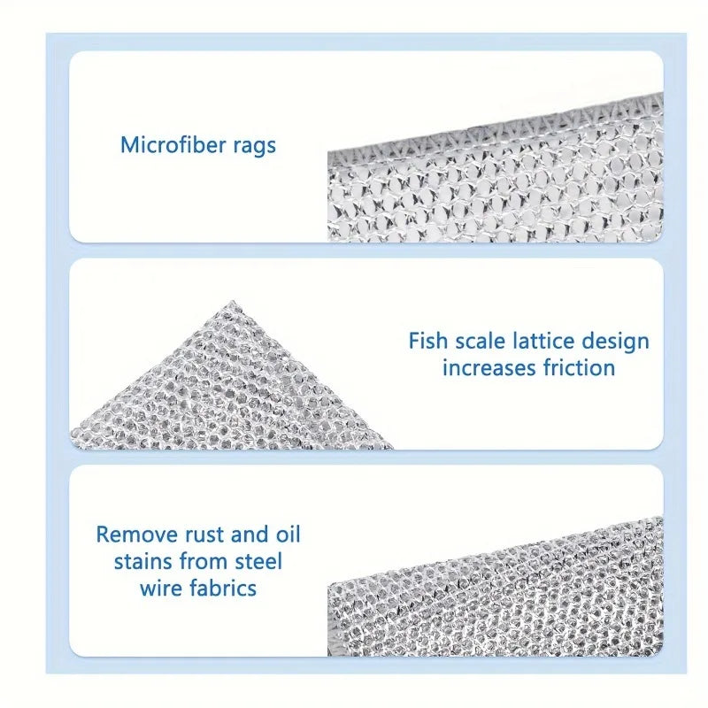 Metal Steel Wire Kitchen Dish Towels, or Pot Washdishing Cloths