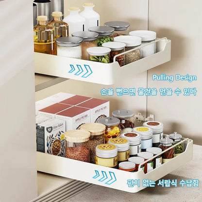 Pull-out Kitchen Drawer  Storage Tray