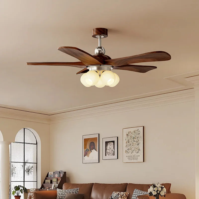 Mid-century style ceiling fan light for living room and dining room,