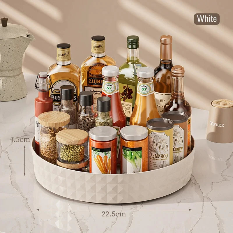 360 Degree Rotating Non Slip Cabinet Storage Rack