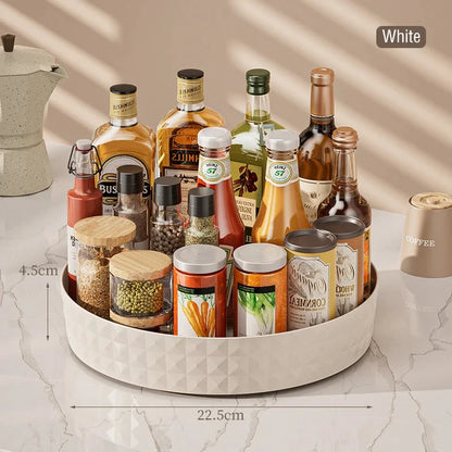 360 Degree Rotating Non Slip Cabinet Storage Rack