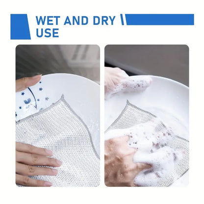 Metal Steel Wire Kitchen Dish Towels, or Pot Washdishing Cloths