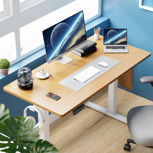 Electric Stand or Sit Desk with Adjustable Height