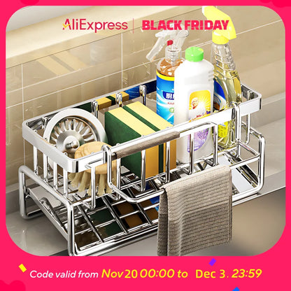 Over the Sink Kitchen Organizer - Sponge Holder & Dry Rack