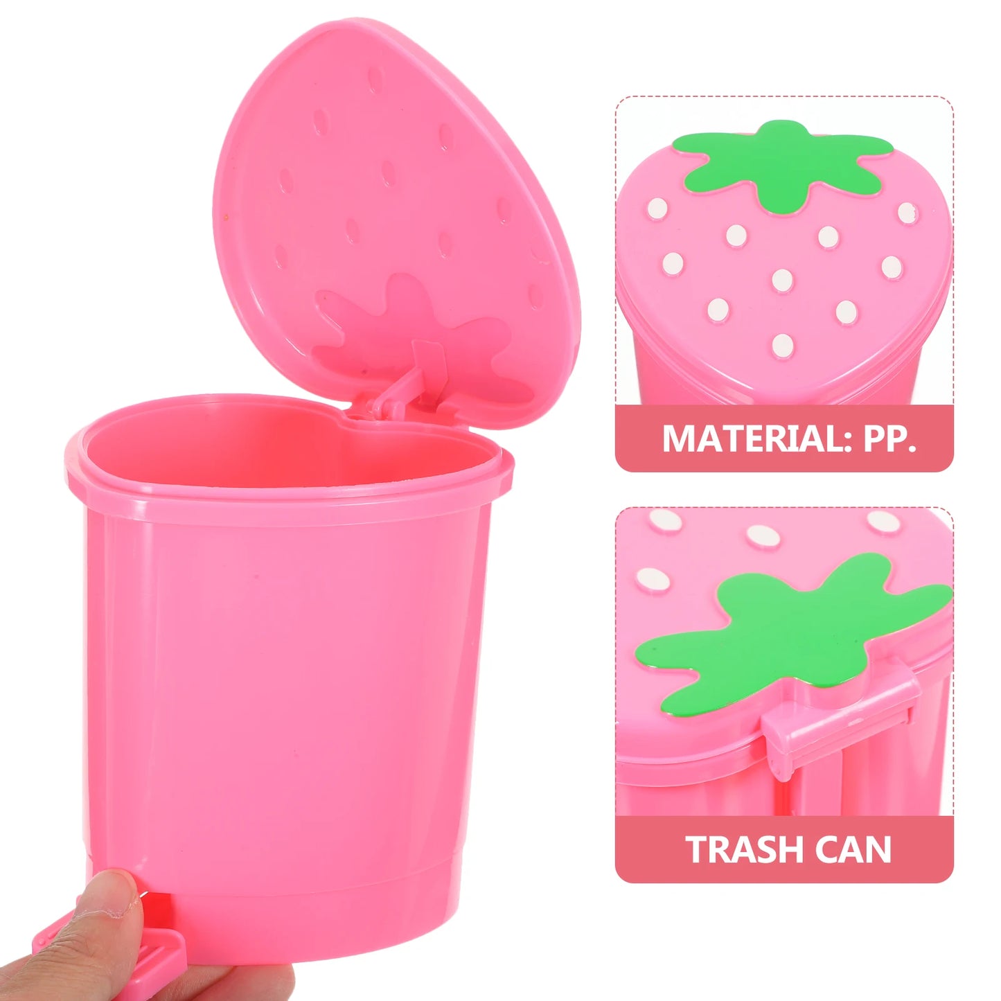 Strawberry Pop-Up Trash Bin