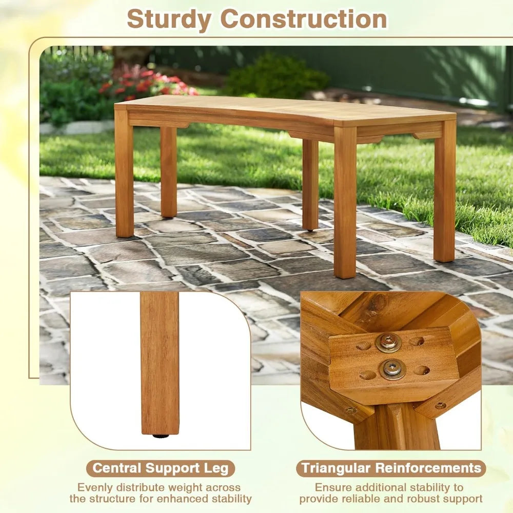 Moccha Outdoor Curved  Fire Pit Bench