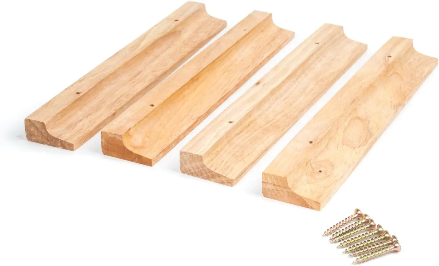 Under Cabinet Wooden Wine Glass Holder Rack,