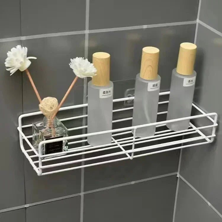 Wall Mounted Corner Bathroom Storage Shelf