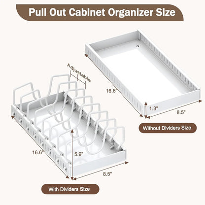 Pull Out Pots & Pans Organizer for Under Cabinet