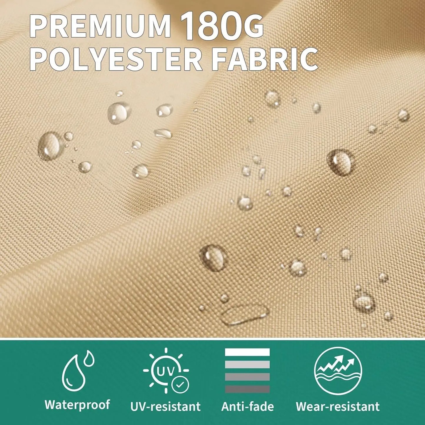 Large 15 X 9 ft Rectanglular Umbrella with Cross Base and Sandbag for Pool Lawn & Garden