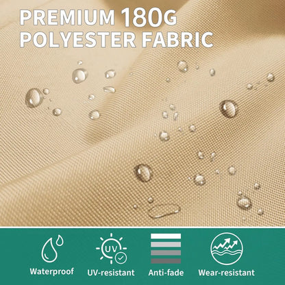 Large 15 X 9 ft Rectanglular Umbrella with Cross Base and Sandbag for Pool Lawn & Garden