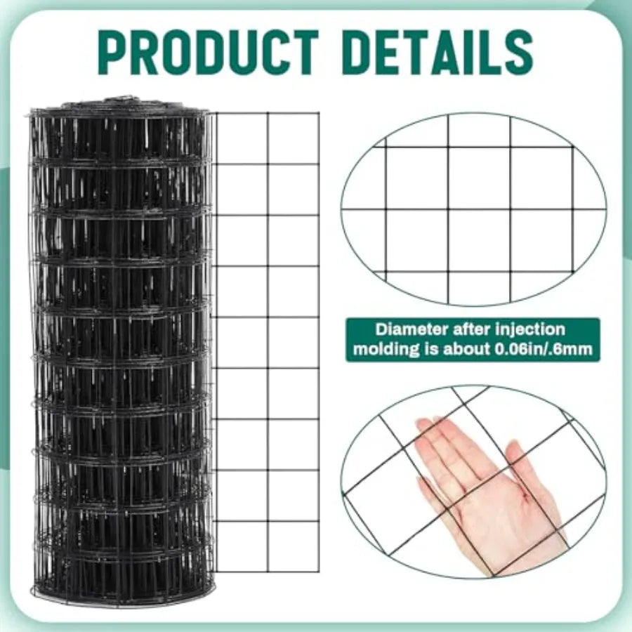 Heavy Duty Garden Fencing Roll for Chicken Dog Deer Cattle Animal Protection 16 Gauge Galvanized Welded Wire Fence with PV