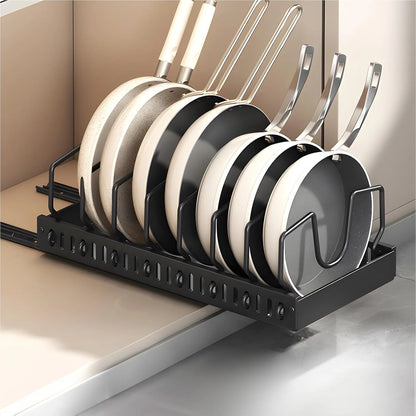 Pull Out Pots & Pans Organizer for Under Cabinet