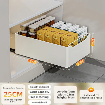 Pull-out Kitchen Drawer  Storage Tray
