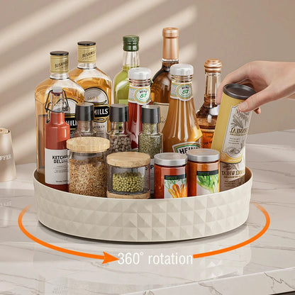 360 Degree Rotating Non Slip Cabinet Storage Rack