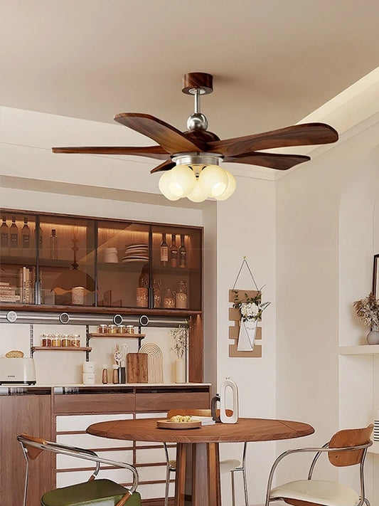 Mid-century style ceiling fan light for living room and dining room,